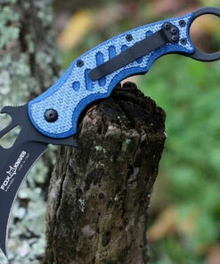 Fox Knives USA Fox Knives 479 - Blue Twill CF (3.2" N690Co Blk) 479BLT