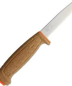 Morakniv Floating Fishing Knife, 3.75" Fully Serrated Blunt Tip Blade, Cork Handle