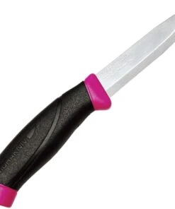 Mora Knives Magenta Companion Fixed Blade, SS Blade, Rubber Handle