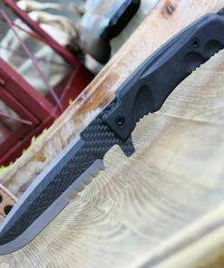 Fox Knives USA Fox Stealth Carbon Titanium, Titanium Grade 5 & Carbon Fiber, Forprene Handle