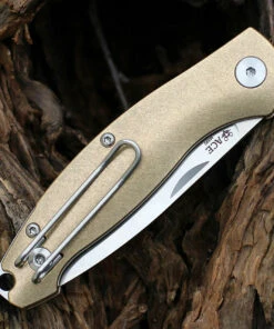 GiantMouse ACE Farley Slipjoint - Brass (2.8" M390 Satin) -Knifeworks Sales Store Farley Brass.2 26282.1645648337