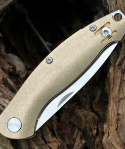 GiantMouse ACE Farley Slipjoint - Brass (2.8" M390 Satin) -Knifeworks Sales Store Farley Brass.3 35418.1645648337