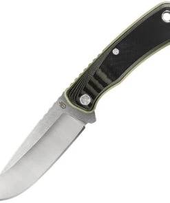 Gerber Downwind Caper G1818, 4.25" 7Cr17MoV Stonewashed Blade, Black & Green G-10 Handles