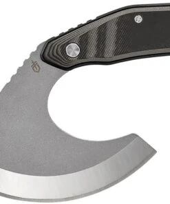 Gerber Downwind Ulu G1822, 3.42" 7Cr17MoV Stonewashed Blade, Gray G-10 Handles