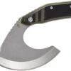 Gerber Downwind Ulu G1824, 3.42" 7Cr17MoV Stonewashed Blade, Black & Green G-10 Handles