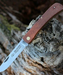 German Eye Eye Brand Clodbuster Work Knife - Wood (3.8" Carbon Steel Satin) GE99