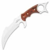 Gil Hibben Hibben Bloodwood Karambit with Sheath, 5.38" 5Cr15MoV  Blade, Wood Handle