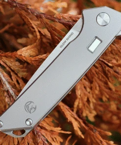 Glow Rhino Reactor - Matte Titanium w/ Tritium (2.7" S35VN Satin) 101-Ti-S35VN-XG -Knifeworks Sales Store GLR101.3 33141.1633011950