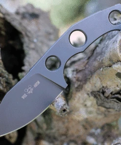 GiantMouse GMF1-F Fixed Blade (2.6" M390 Dark PVD SW)