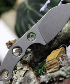 GiantMouse Giant Mouse GMF1 Fixed Blade, 2.6" N690 Steel Stonewashed Plain Blade, Brown Leather Sheath -Knifeworks Sales Store GMF1 85165.1619548523