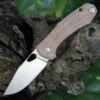 GiantMouse Ace Grand 3.31" Stonewashed Natural Micarta GRAND-NAT-MICARTA
