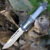 CobraTec Knives GYKCDNS Gray King Cobra, 4" D2 Steel Drop Point Blade, Anodized Aviation Aluminum Handle