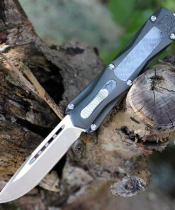 CobraTec Knives GYKCDNS Gray King Cobra, 4" D2 Steel Drop Point Blade, Anodized Aviation Aluminum Handle