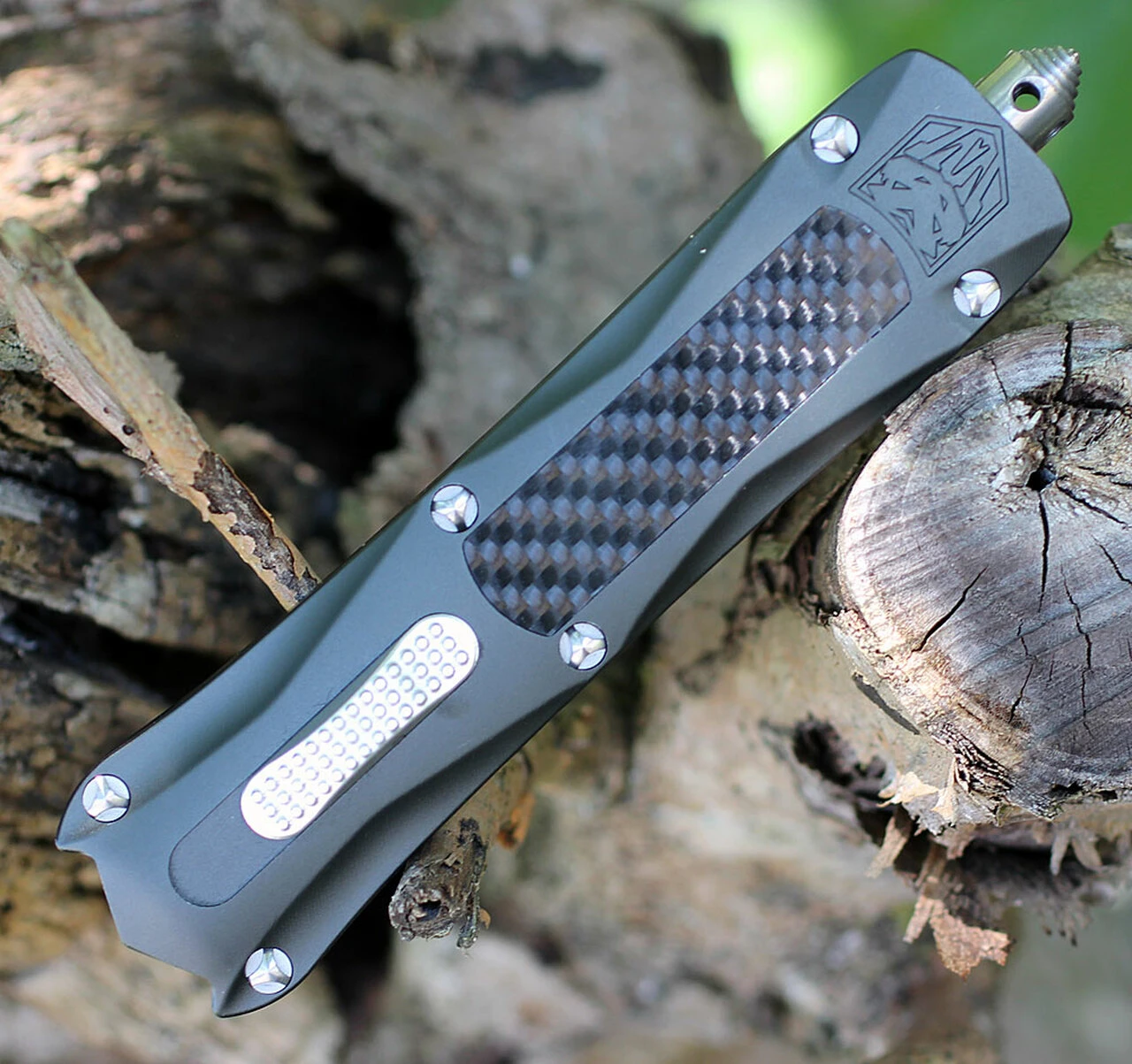 CobraTec Knives GYKCDNS Gray King Cobra, 4" D2 Steel Drop Point Blade, Anodized Aviation Aluminum Handle 4 CobraTec Knives GYKCDNS Gray King Cobra, 4" D2 Steel Drop Point Blade, Anodized Aviation Aluminum Handle - Image 4