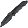 Guardian Tactical Deltrix Combat Knife 22111, 4.0" CPM-154 Black Drop Point Plain Blade, Black Carbon Fiber Handle