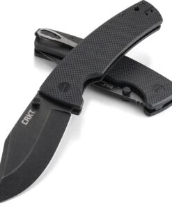 CRKT Gulf Linerlock CR2795, 4.079" 8Cr13MoV Plain Blade, Black G10 Handle -Knifeworks Sales Store Gulf Linerlock 3 60172.1579202522