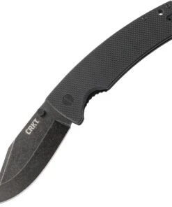 CRKT Gulf Linerlock CR2795, 4.079" 8Cr13MoV Plain Blade, Black G10 Handle