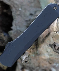 Heretic Knives Heretic Manticore S OTF Auto - Black Alum. (2.62" Elmax Bowie Battleworn) HO22B-5A -Knifeworks Sales Store H022B 5A.3 69046.1628880100