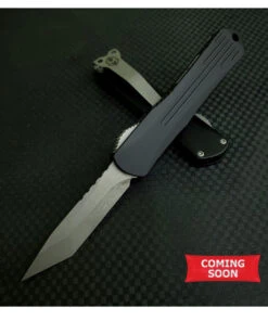 Heretic Knives Heretic Manticore S OTF Automatic - Blk Alum (2.6" Elmax BW Tanto) H023-5A
