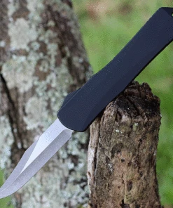 Heretic Knives Heretic Manticore X OTF Auto - Blk Alum (3.7" Elmax Bowie) H030B-5A