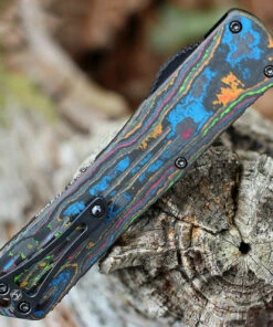 Heretic Knives Heretic Manticore X OTF Automatic - Awesome 80's CF / Blk Alum (3.7" Blk DLC Tanto) H031-6A-CF80's -Knifeworks Sales Store H031 6A CF80s.4 99078.1643120354