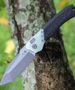 Heretic Knives Heretic Wraith V.2 Auto - Carbon Fiber and Jade (3.62" Elmax Tanto) H100-5A-JADE