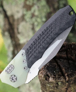 Heretic Knives Heretic Wraith V.2 Auto - Carbon Fiber and Jade (3.62" Elmax Tanto) H100-5A-JADE -Knifeworks Sales Store H100 5A JADE.3 33073.1626804687