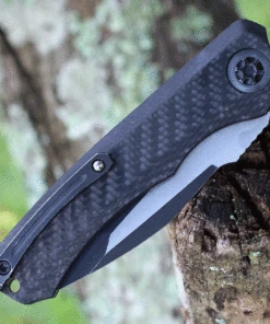 Heretic Knives Heretic Wraith V.2 Auto -Carbon Fiber and Jade (3.62" Elmax Battleworn Tanto) H100-8A-JADE -Knifeworks Sales Store H100 8A JADE.2 25014.1626804191