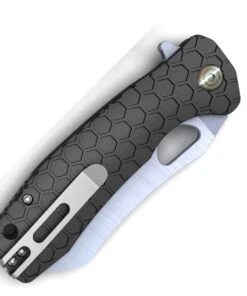 Honey Badger Knives Large D2 Warncleaver Flipper HB1104, 3.63" D2 Satin Warncleaver Plain Blade, Black FRN Handle 5 Honey Badger Knives Large D2 Warncleaver Flipper HB1104, 3.63" D2 Satin Warncleaver Plain Blade, Black FRN Handle -Knifeworks Sales Store HB1104 42165.1616007477