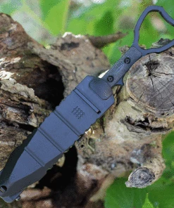 Halfbreed Blades Tuhon Raptor Bundle CCK-03B, 3.94" Black Bohler K110 Black Teflon Blade, Black Contoured G-10 Handles w/ Red Trainer -Knifeworks Sales Store HBBCCK03.1 93082.1625854607