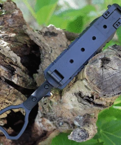 Halfbreed Blades Tuhon Raptor Bundle CCK-03B, 3.94" Black Bohler K110 Black Teflon Blade, Black Contoured G-10 Handles w/ Red Trainer -Knifeworks Sales Store HBBCCK03 70812.1625854607