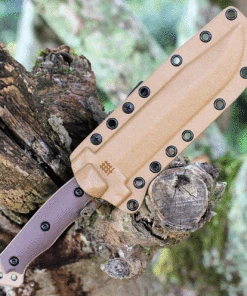 Halfbreed Blades Large Infantry LIK-01DE, 6.88" K110 Partially Serrated Blade, Dark Earth G-10 Handles -Knifeworks Sales Store HBBLIK01DE 20820.1628258523