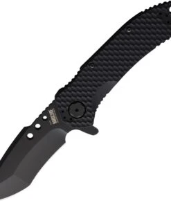 Hardcore Hardware Australia MILF Folder - Blk G10 (3.5" Blk Recurve) MILF-01 -Knifeworks Sales Store HBBMILF01 70136.1639775996