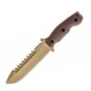 Halfbreed Blades Large Survival LSK-01DE, 6.89" K110 Spear Point Blade, Dark Earth G-10 Handle