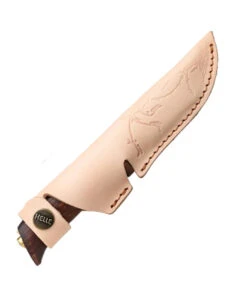 Helle Spire Fixed Blade - Birch Wood (2.5" Sandvik 12C27 Blunt Tip) Leather Sheath -Knifeworks Sales Store HE06.1 33144.1643928948