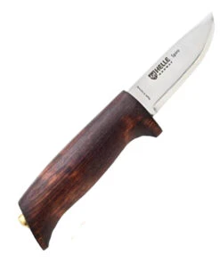 Helle Spire Fixed Blade - Birch Wood (2.5" Sandvik 12C27 Blunt Tip) Leather Sheath -Knifeworks Sales Store HE06 88614.1643928948
