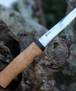 Helle Hellefisk Fishing Knife, 4.84 in. Sandvik 12C27 Steel Blade, Cork Handle