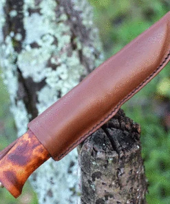 Helle Fjellkniven, Triple Laminated Stainless Steel, Curly Birch Handle -Knifeworks Sales Store HE4.2 45799.1637166566