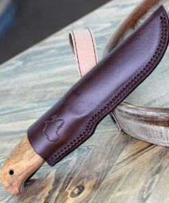 Helle Didi Galgalu 610, 5.2" Sandvik 12C27 SS Plain Blade, African Kiaat and Vaulcanfibre Handle -Knifeworks Sales Store HE610 04222.1614181942