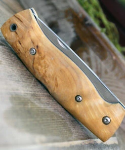 Helle Bleja 625, 3.35" Triple Laminated Stainless Steel Drop Point Plain Blade, Curly Birch Handle -Knifeworks Sales Store HE625.2 68748.1581523081