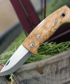 Helle Kletten Lockback Folder 662, 2.12" Triple Laminated Stainless Steel Drop Point Plain Blade, Curly Birch Handle 5 Helle Kletten Lockback Folder 662, 2.12" Triple Laminated Stainless Steel Drop Point Plain Blade, Curly Birch Handle -Knifeworks Sales Store HE662.2 94927.1581523544