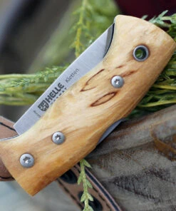 Helle Kletten Lockback Folder 662, 2.12" Triple Laminated Stainless Steel Drop Point Plain Blade, Curly Birch Handle 7 Helle Kletten Lockback Folder 662, 2.12" Triple Laminated Stainless Steel Drop Point Plain Blade, Curly Birch Handle -Knifeworks Sales Store HE662 66093.1581523544