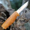 Helle Folkekniven, Sandvik 12C27 Stainless Steel, Curly Birch Handle