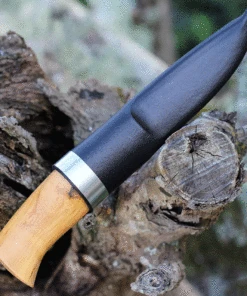 Helle Harmoni, Triple Laminated Stainless Steel, Curly Birch/Walnut Handle -Knifeworks Sales Store HE87.3 49356.1637092612