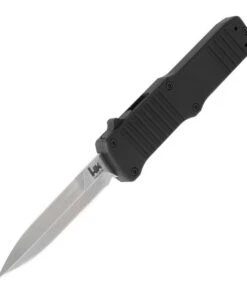HK Knives HK Incursion OTF 3.9" 154CM Bayonet Plain Edge, Matte Black Aluminum Frame