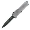 HK Knives HK Incursion OTF 3.9" 154 CM Bayonet Black Finished Blade, Matte Grey Aluminum Frame
