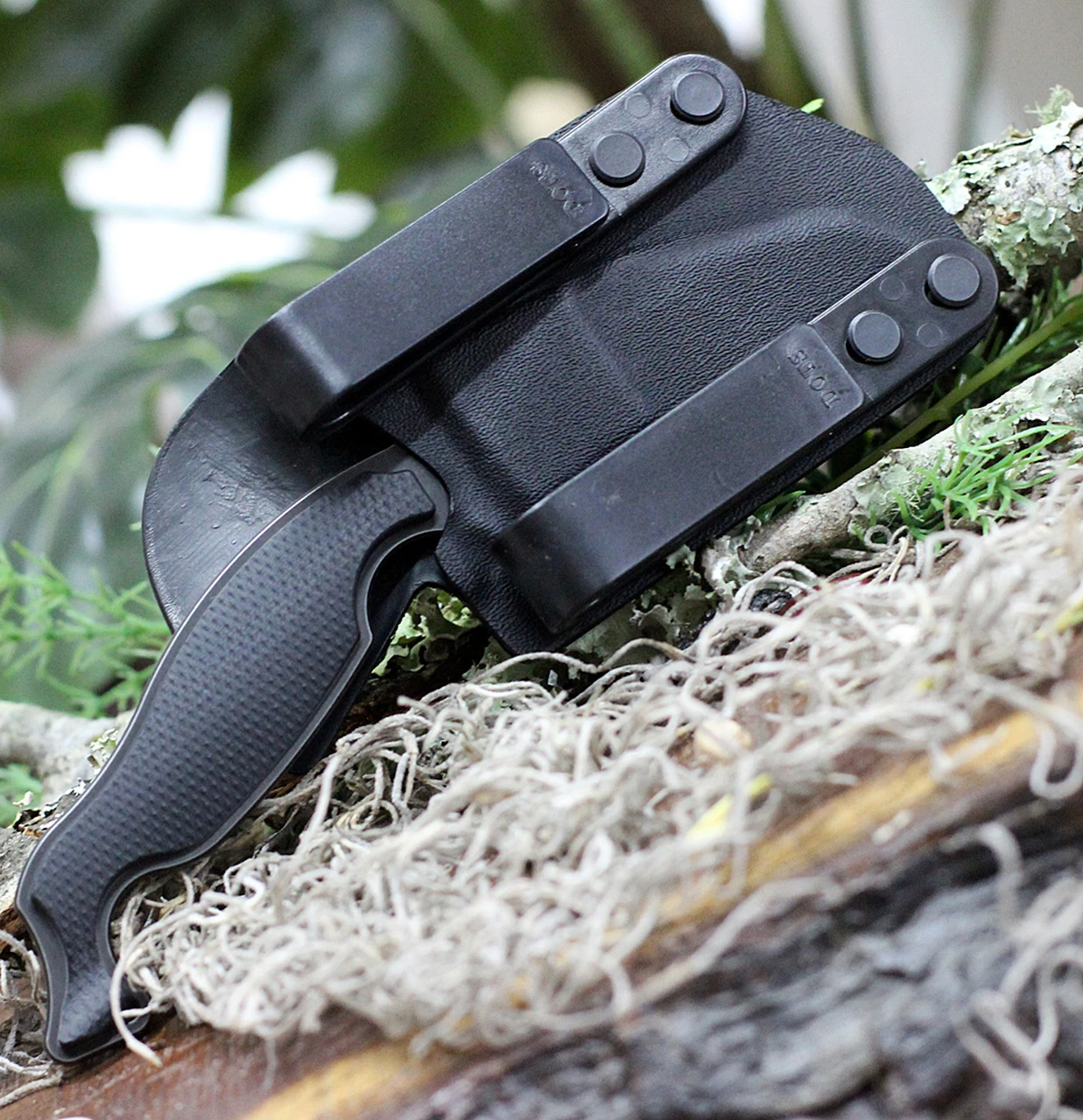 Jake Hoback Knives Jake Hoback Talim Combatives HOB011L, 3.5" S35VN Black Stonewash Wharncliffe Plain Blade, Black G-10 Handle 3 Jake Hoback Knives Jake Hoback Talim Combatives HOB011L, 3.5" S35VN Black Stonewash Wharncliffe Plain Blade, Black G-10 Handle - Image 3