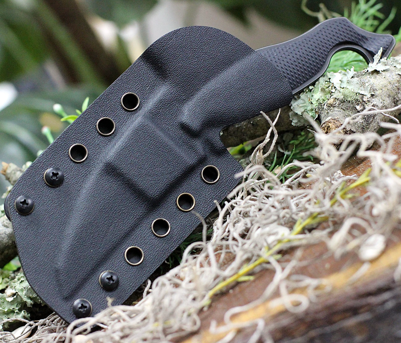 Jake Hoback Knives Jake Hoback Talim Combatives HOB011L, 3.5" S35VN Black Stonewash Wharncliffe Plain Blade, Black G-10 Handle 4 Jake Hoback Knives Jake Hoback Talim Combatives HOB011L, 3.5" S35VN Black Stonewash Wharncliffe Plain Blade, Black G-10 Handle - Image 4