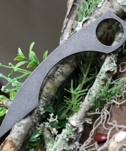 Jake Hoback Knives Jake Hoback Karamback HOB012, 2.0" CTS-40CP Fallout Black Plain Blade One-Piece Construction, Kydex Sheath -Knifeworks Sales Store HOB012 02080.1616702235