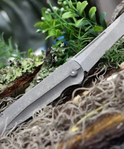 Jake Hoback Knives Jake Hoback Backslip Slip Joint HOB013, 3" AEB-L Steel Stonewash Plain Blade, Titanium Handle 4 Jake Hoback Knives Jake Hoback Backslip Slip Joint HOB013, 3" AEB-L Steel Stonewash Plain Blade, Titanium Handle -Knifeworks Sales Store HOB013.2 13861.1616700360